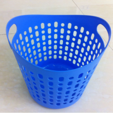 Household Bathroom Round Plastic Laundry Basket