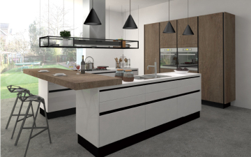2020 Oulin modern design two tone kitchen cabinets