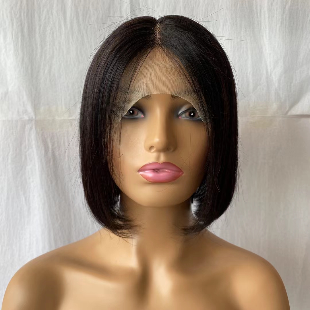 Factory Cheap Short Wigs Bob Cut T Part 13*4*1 HD Transparent 13*6*1 Bob Lace Frontal Wig Human Hair