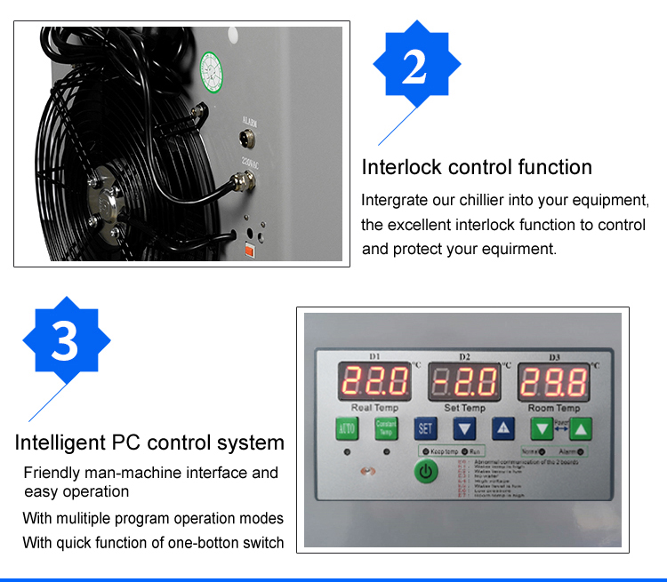 CW2800 0.75HP 1800W High efficiency cooling water chiller industrial cooler machine for laser fiber welder