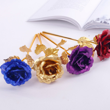 24K Gold Plated Rose - Hot Sale Girlfriend Gift: Dipped Preserved Rose Flower