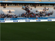 P10 rubber mask outdoor perimeter led soccer substitution board