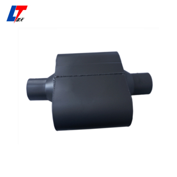 Aluminised short universal baffled car muffler