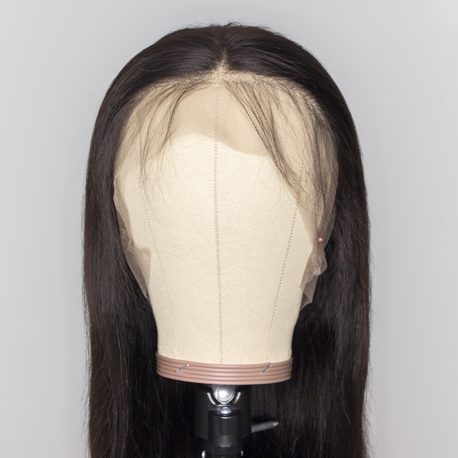 360 Transparent Glueless HD Human Hair Extensions Lace Front Wigs,Straight 360 Frontal Full Lace Human Hair Wig for Black Women