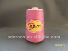 100% spun polyester dyed sewing thread