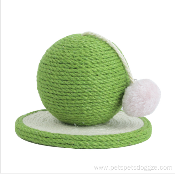 eco-friendly ball shape sisal durable cat toys