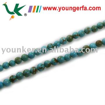 4MM turquoise Round semi-precious stones Loose beads