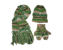acrylic knit beanie hat knit beanie hats scarf gloves set