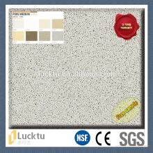 Solid surface first quality grey color quartz stone