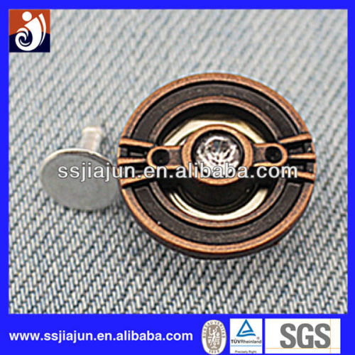 New Design fashion metal denim jeans buttons