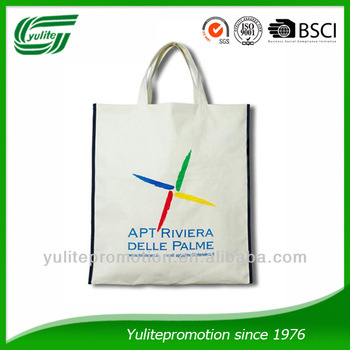 PE coated cotton canvas shopping bags