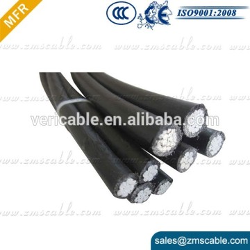 aerial bundle cable 600V aluimium 2*6AWG+1*6AWG Service drop cable