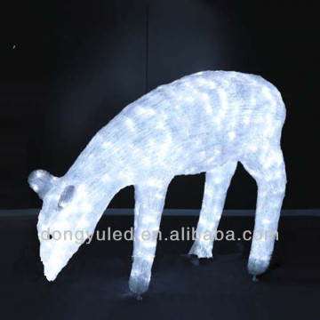 Outdoor rattan LED christmas feeding reindeer light / LED christmas reindeer light