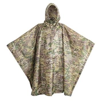 Spec Poncho: Lightweight Rip Stop Woodland Emergency Shelter Poncho