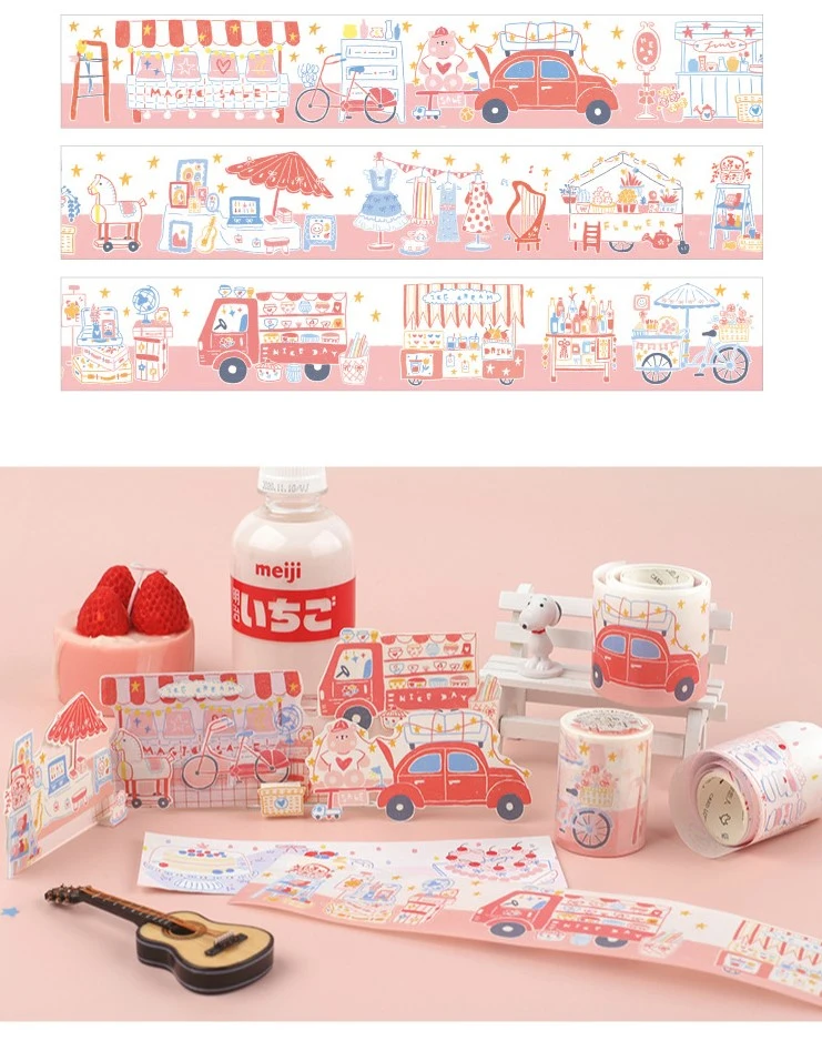 Release Paper with Special Oil Printing Masking Tape for Decoration