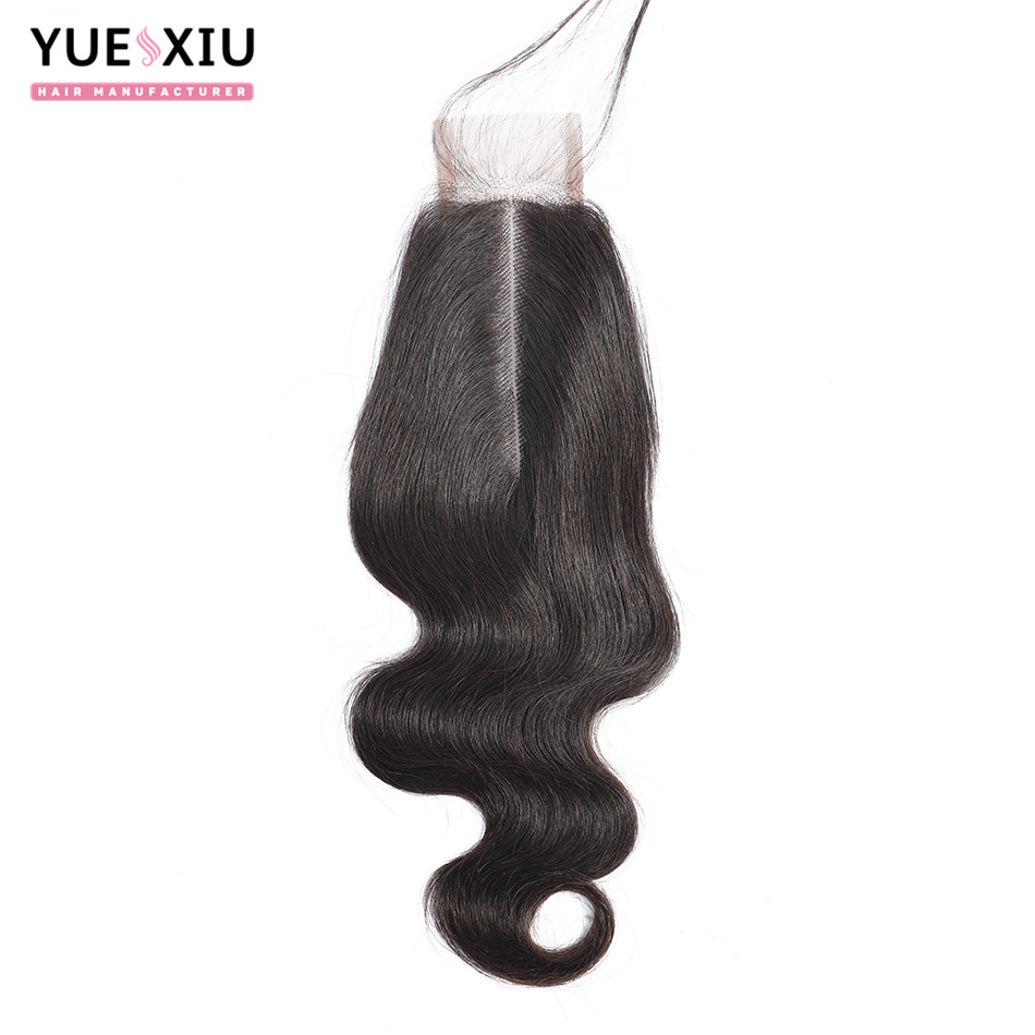 Brazilian Virgin Human Hair Body Wave 2x6 Lace Closure