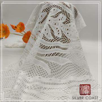 poly spx crochet jacquard anglaise knit