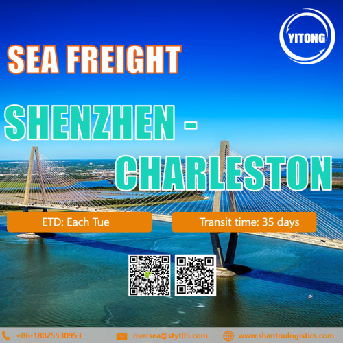 Freight International Sea de Shenzhen a Charleston SC Us