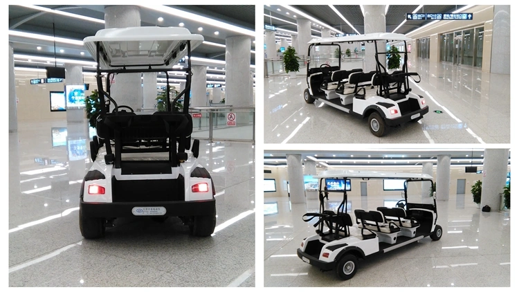 Electric 4 Passenger Golf Cart Sightseeing Car Shuttle Bus Cheap Electric Vehicle for Sale Support Customization