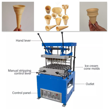 Intelligent touch screen ice cream cone automatic machines