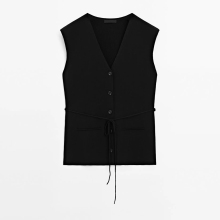 Women's v-neck knitted tank top