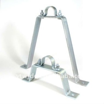 Metal brackets for pipe , Metal sliding wall bracket