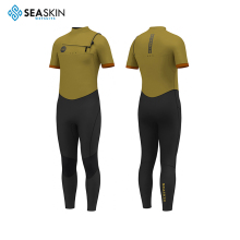 Seaskin Mens 3/2mm Neoprene Chest Zip Spring Wetsuit