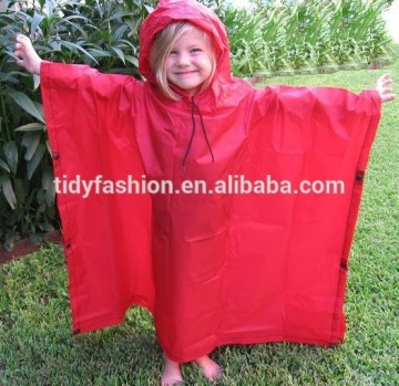 Children Plastic Rain Cape