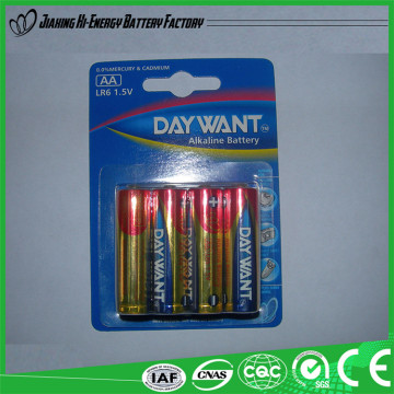 Alibaba Suppliers Hot Product Aa Lr6 Am3/Um3 Alkaline Battery