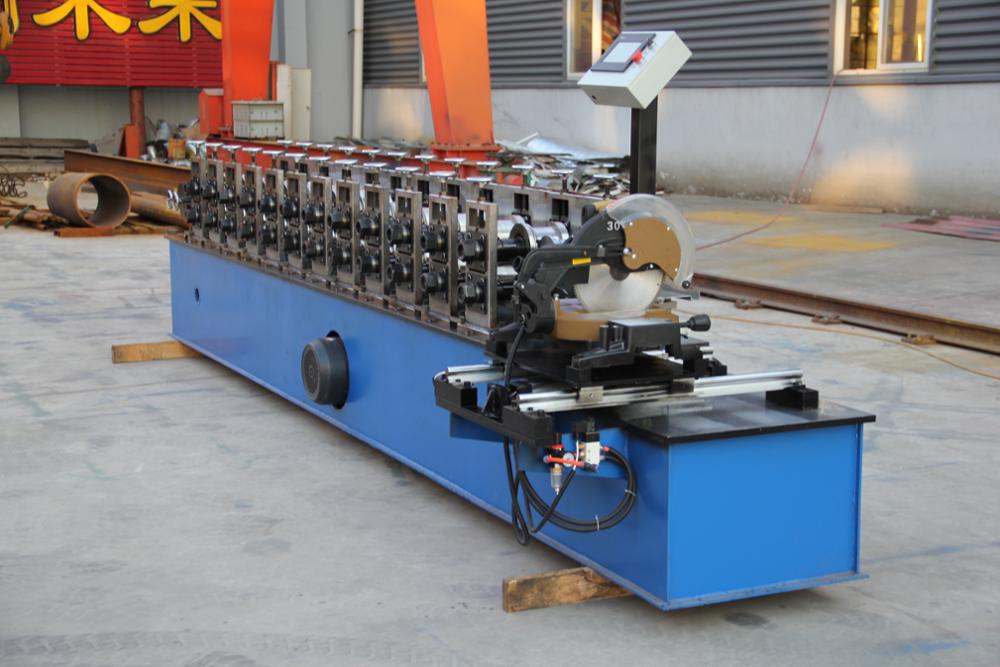 automatic steel garage roll former shutter roll forming mill/automatic roller shutter door slat roll forming machine