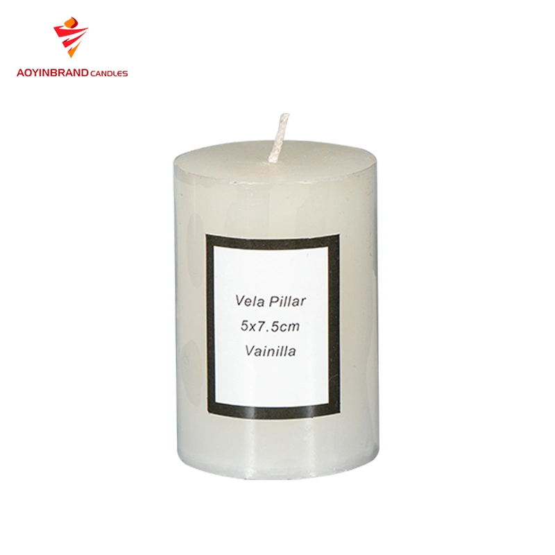 Christmas Unscented Pillar Candle Paraffin Wax Candle