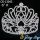 6 Inch wholesale rhinestone pageant crowns tiaras