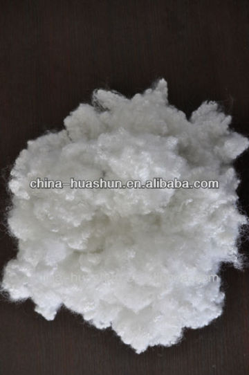 polyester fiber dyed siliconized