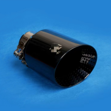 114mm Titanium Black Exhaust Tip for Sandblasted 67mm Inlet Auto Muffler Tailpipe