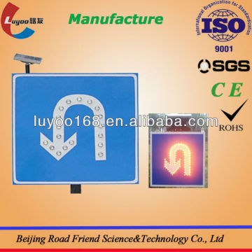 Aluminum LED solar traffic control signs