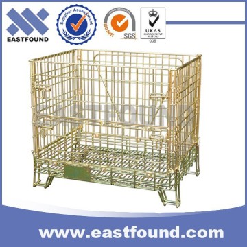 Galvanized Wire Mesh Basket Storage Industrial Metal Stacking Bins