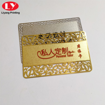 Customize Metal Business Cards Printing PVC Metallic Card