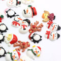 Plaksteen Winter Sneeuwpop Leuke Kerst Elanden Leuke Hars 100 stks / zak Voor Feestdecoratie Of Kerst Ornamenten Charms