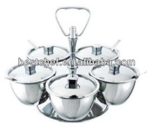 Kinox 18-10 stainless steel Luxe 5-bowl condiment server