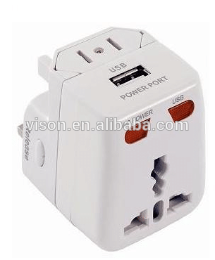 travel adapter/usb travel adapter/universal travel adapter with usb port