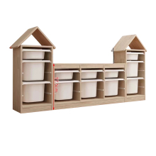 American Retro Solid Wood Storage Cabinets