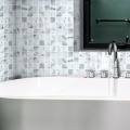 Marble Glass Mosaic White Square Large Wall Tile