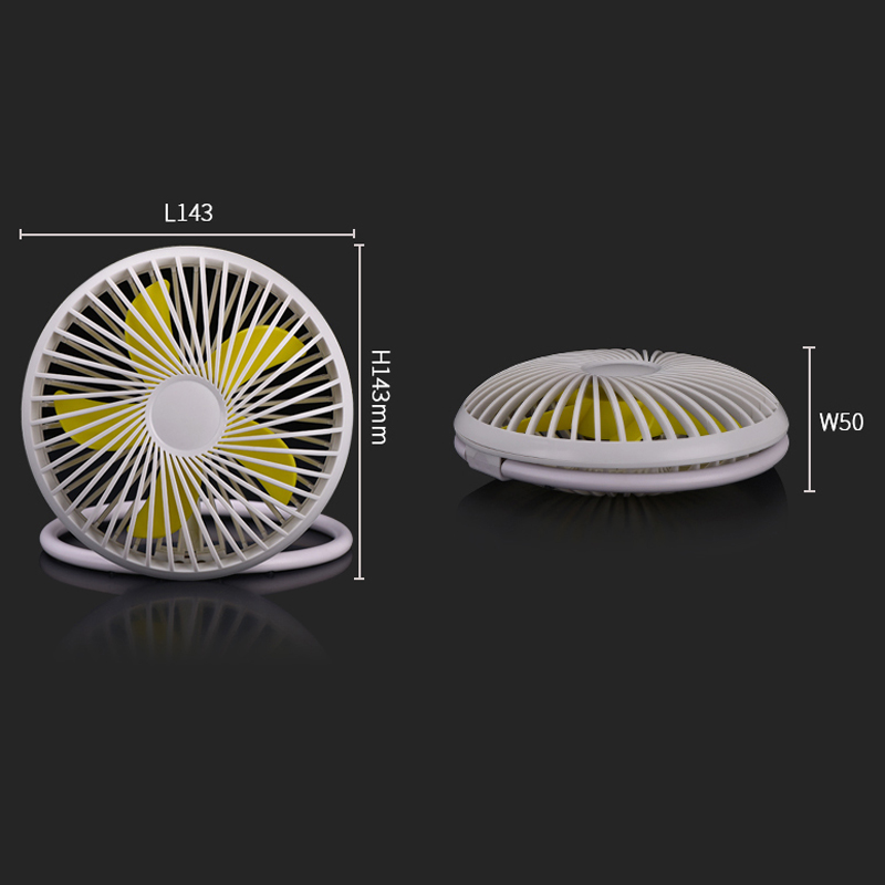 Mini nabíjateľný USB ventilátor visí nastaviteľný chladnejší vzduch