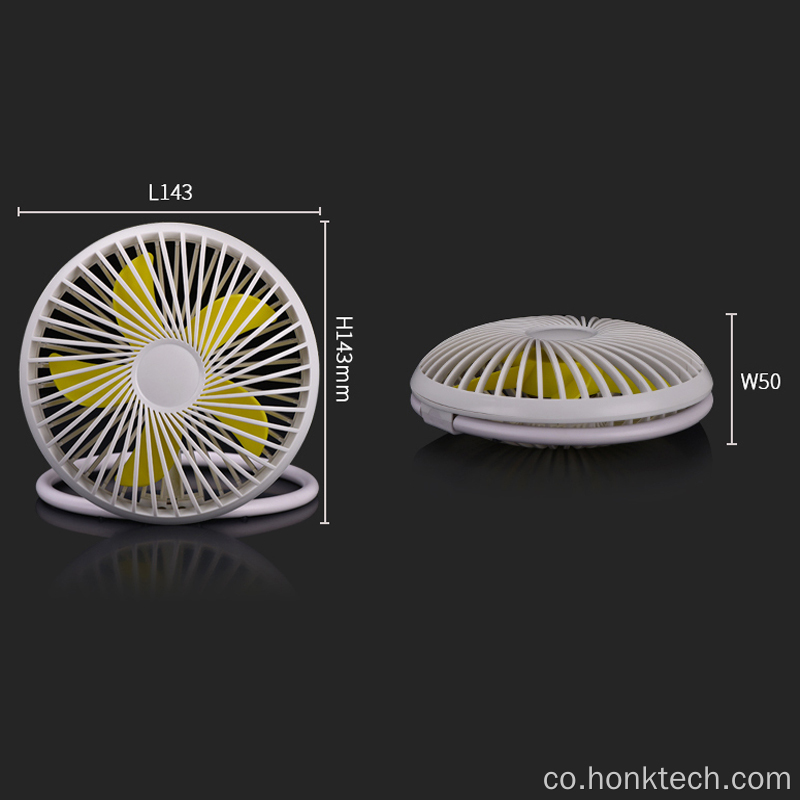 Mini ventilatore di tavola portatile ricaricabile USB