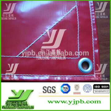 UV resistant 1000D PVC tarpaulin fabric / 610gsm pvc tarpaulin