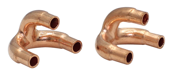 Concentric Copper Tripod Bends