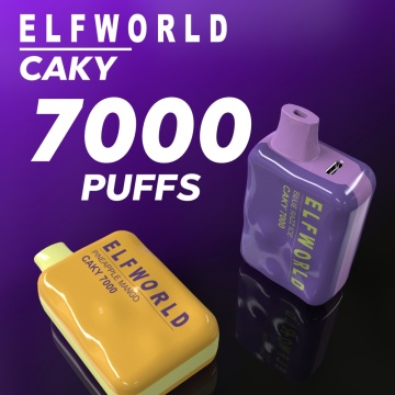 Dispositivo de vapeo desechable Elfworld Caky7000Puffs