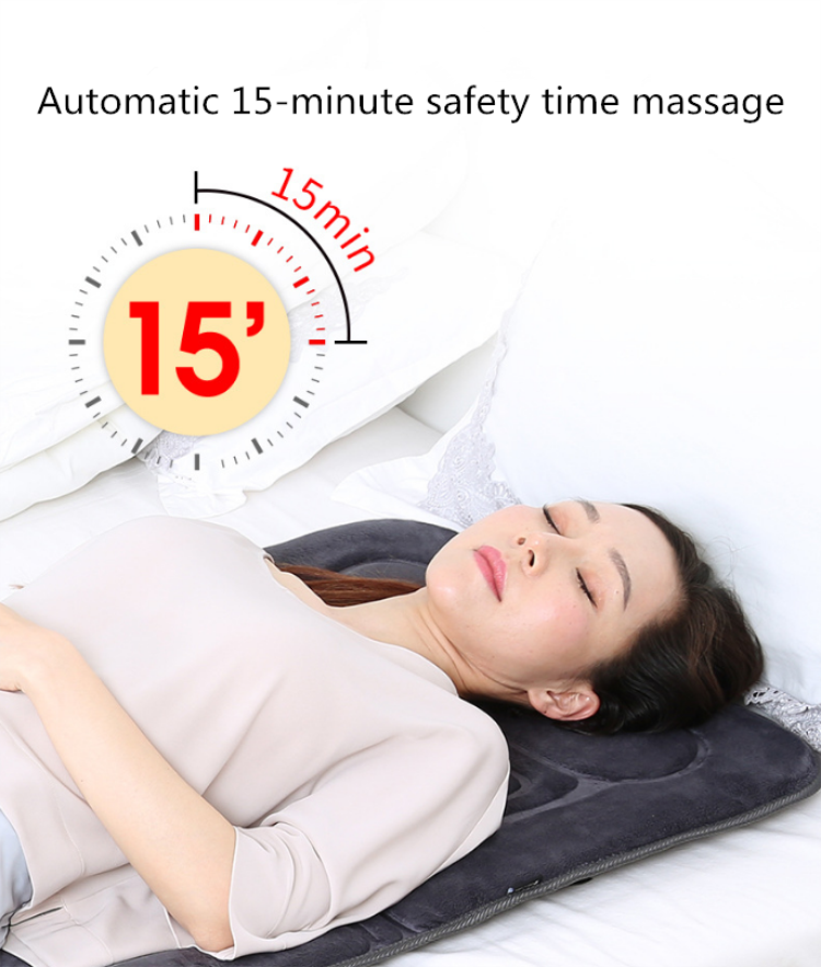 Electric heating massage mattress multi-function vibrating massage mattress physiotherapy bed massage cushion