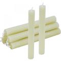 Colored Natural Hand-Rolled Beeswax Candles