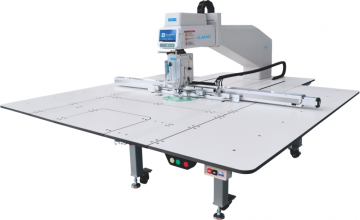 Heavy material template sewing machine